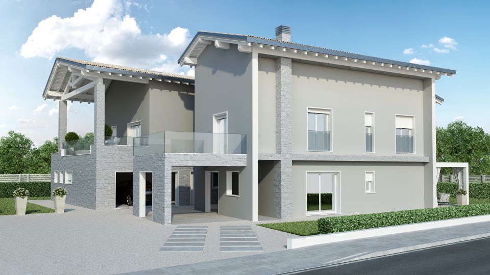 Villa Bifamiliare Prefabbricata